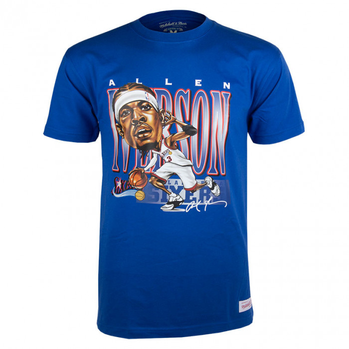 Allen Iverson 3 Philadelphia 76ers Mitchell & Ness Caricature majica