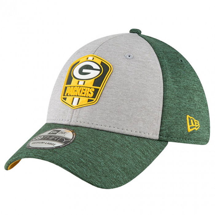 Green Bay Packers New Era 39THIRTY 2018 NFL Official Sideline Road cappellino