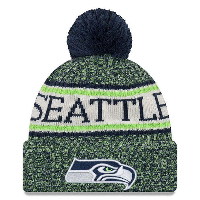 Seattle Seahawks New Era 2018 NFL Cold Weather Sport Knit cappello invernale
