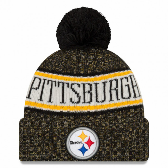 Pittsburgh Steelers New Era 2018 NFL Cold Weather Sport Knit cappello invernale