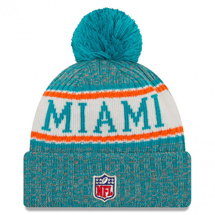 Miami Dolphins New Era 2018 NFL Cold Weather Sport Knit cappello invernale