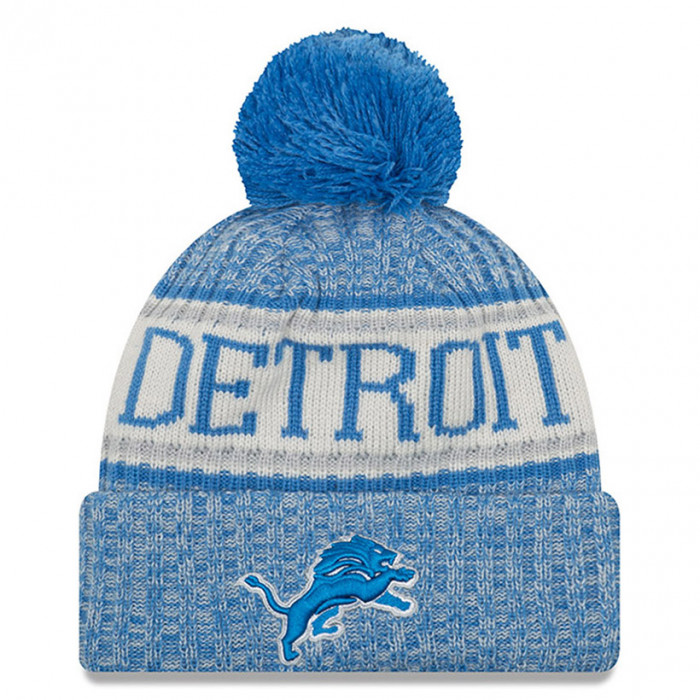 Detroit Lions New Era 2018 NFL Cold Weather Sport Knit cappello invernale