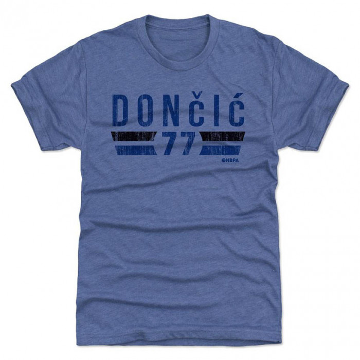Luka Dončić 500 Level Dallas Font B Tri Royal T-Shirt 