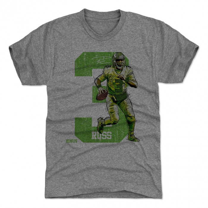 Russel Wilson 500 Level Rollout G Tri Gray T-Shirt