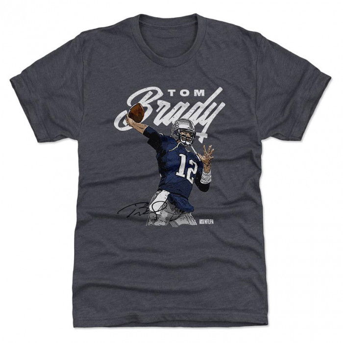 Tom Brady 500 Level Script W Tri Navy T-Shirt