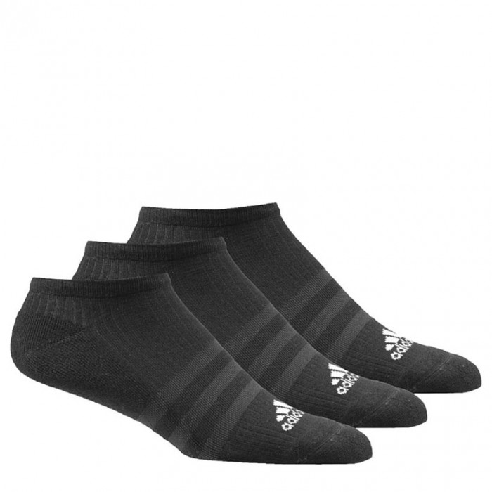 Adidas 3S 3x No-show nizke športne nogavice črne 