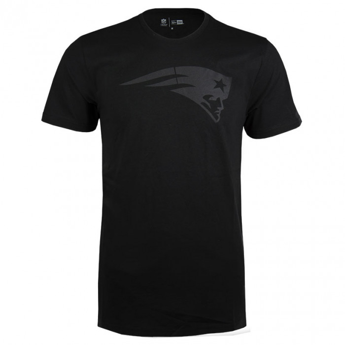 New England Patriots New Era Tonal Black Logo T-Shirt