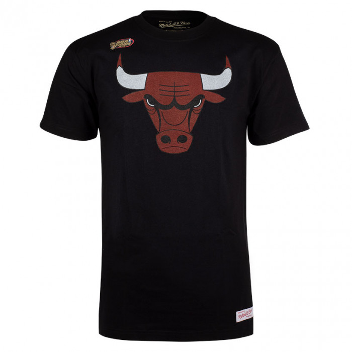 Chicago Bulls Mitchell & Ness Pushed Logo T-Shirt