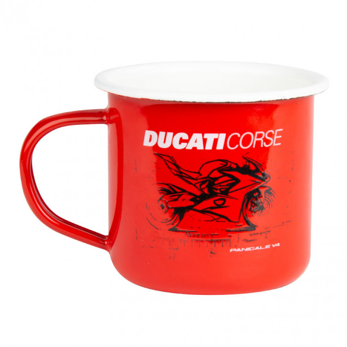 Ducati Corse emaillierte Tasse