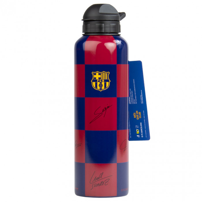 FC Barcelona alu flašica sa potpisima 600 ml