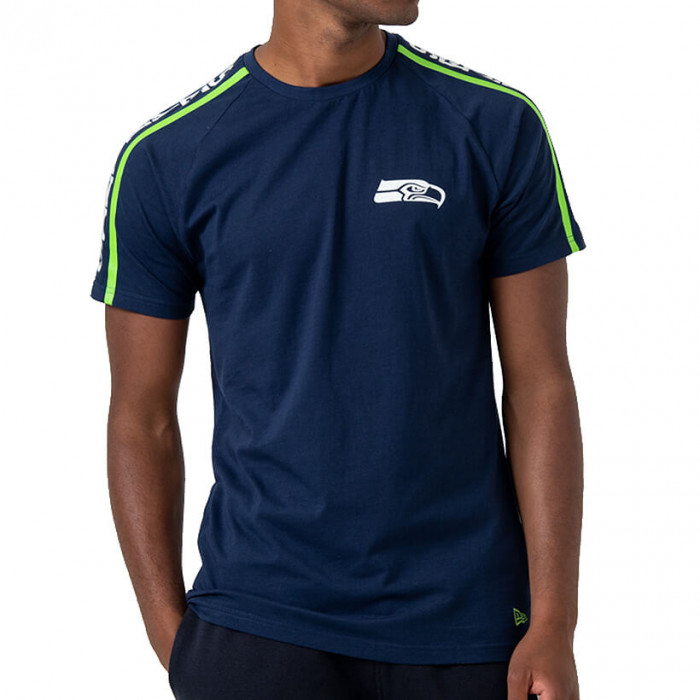 Seattle Seahawks New Era Raglan Shoulder Print T-Shirt 