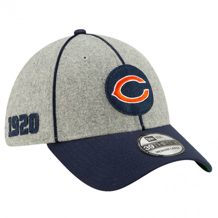 Chicago Bears New Era 39THIRTY 2019 NFL Official Sideline Home 1920s Mütze
