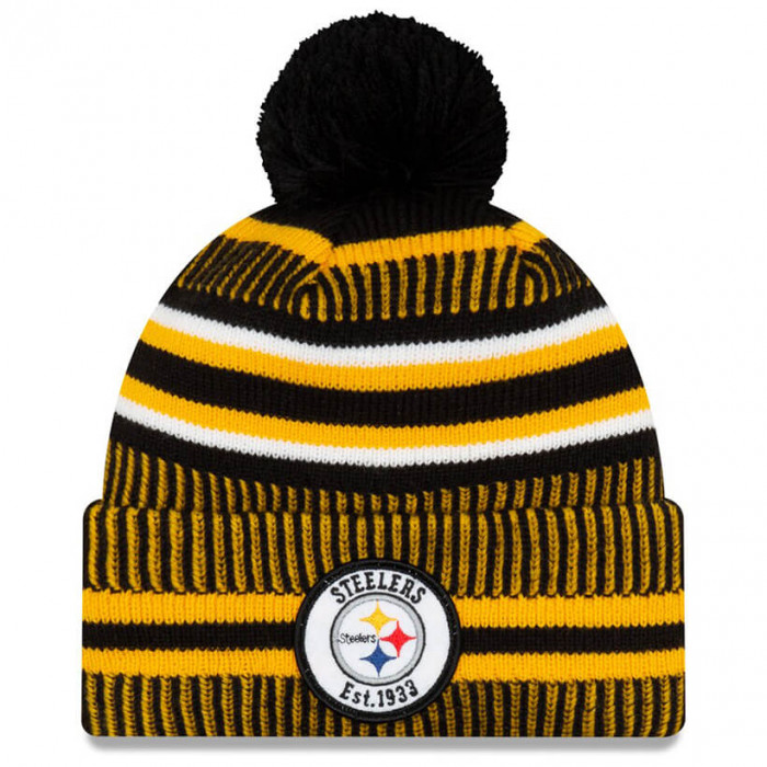 Pittsburgh Steelers New Era 2019 NFL Official On-Field Sideline Cold Weather Home Sport 1933 Wintermütze