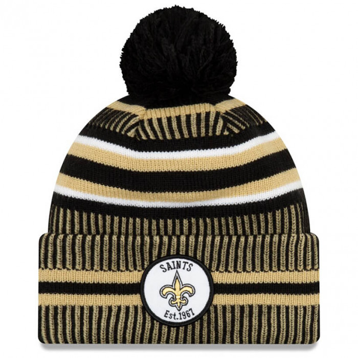 New Orleans Saints New Era 2019 NFL Official On-Field Sideline Cold Weather Home Sport 1967 cappello invernale