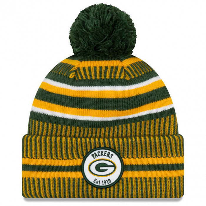 Green Bay Packers New Era 2019 NFL Official On-Field Sideline Cold Weather Home Sport 1919 Wintermütze