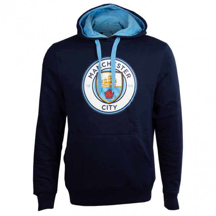 Manchester City Crest pulover sa kapuljačom