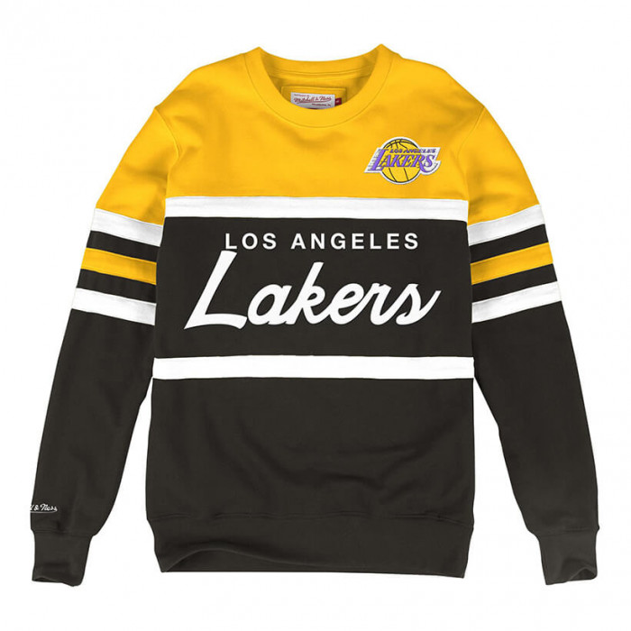 Los Angeles Lakers Mitchell & Ness Head Coach Crew Pullover