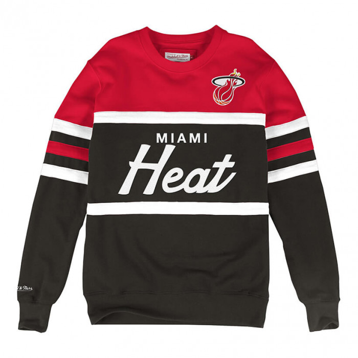 Miami Heat Mitchell & Ness Head Coach Crew pulover
