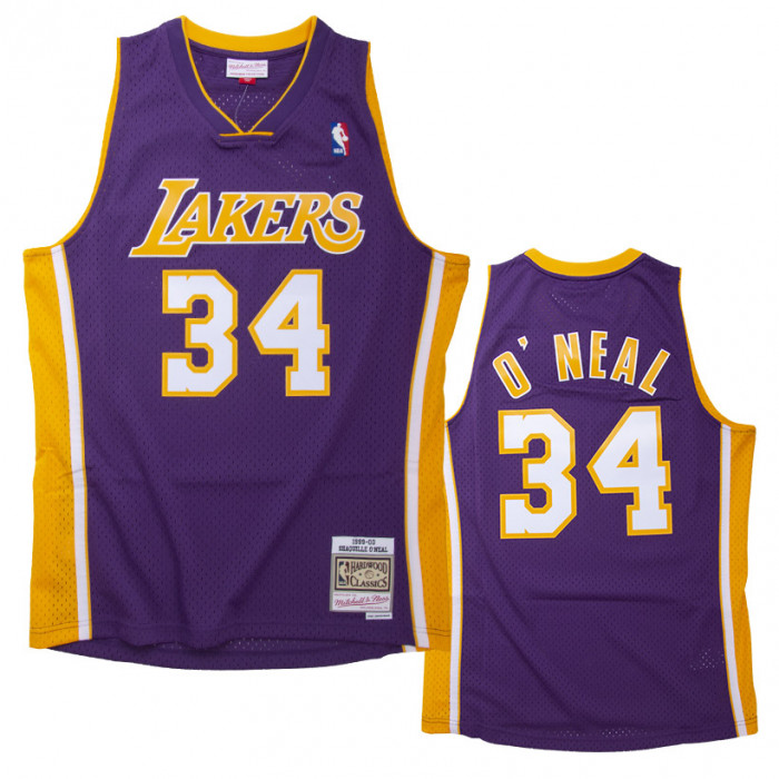 Shaquille O'Neal 34 Los Angeles Lakers 1999-00 Mitchell & Ness Road Swingman Jersey