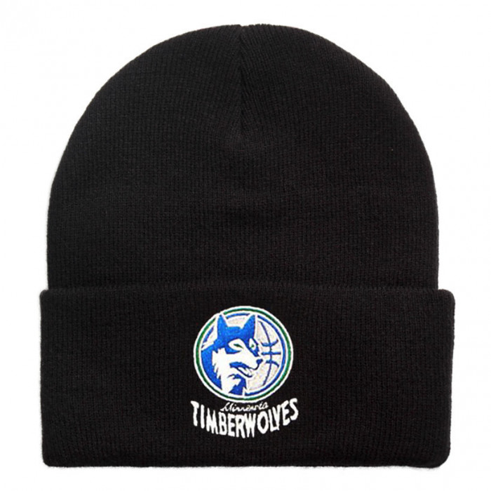 Minnestota Timberwolves Mitchell & Ness Team Logo Cuff cappello invernale
