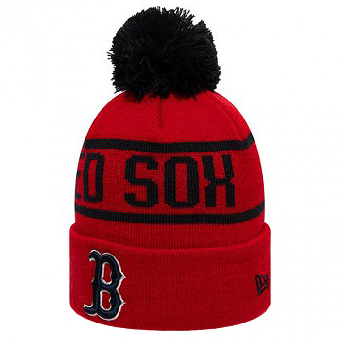 Boston Red Sox New Era Black Bobble cappello invernale