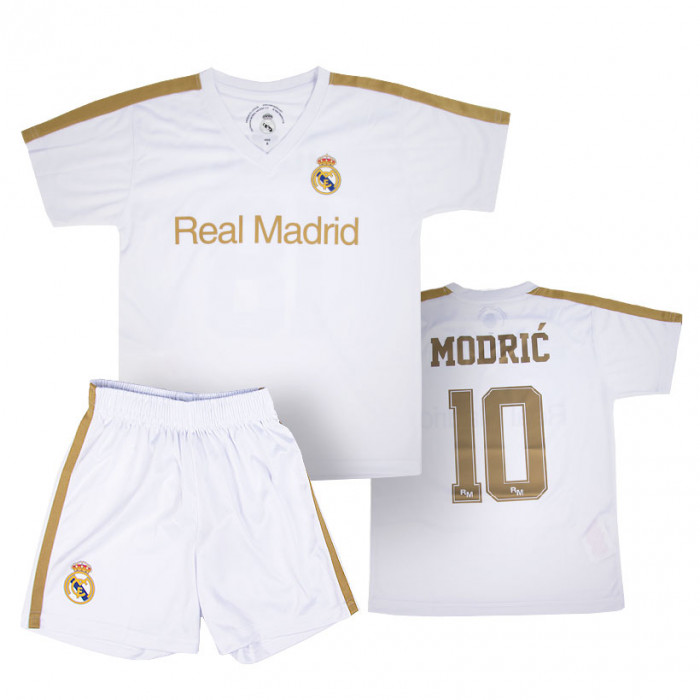 Real Madrid Poly Kinder Training Trikot 2020 Modrić Komplet Set