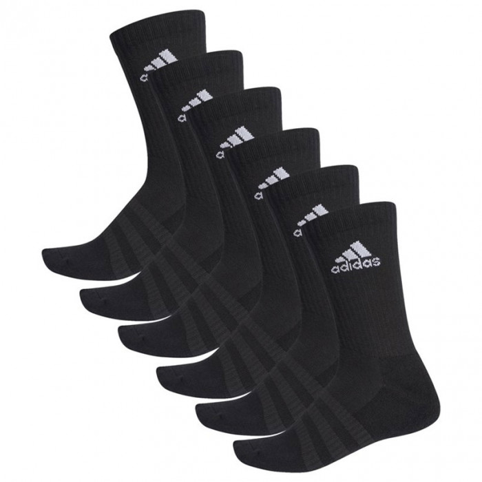 Adidas Cushioned Crew 6x Socken schwarz
