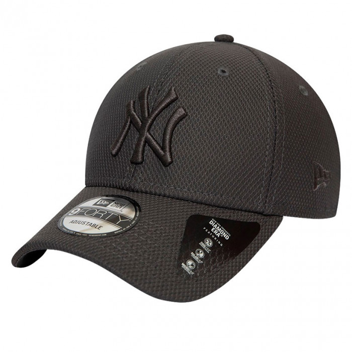 New York Yankees New Era 9FORTY Diamond Era Mono Grey kačket