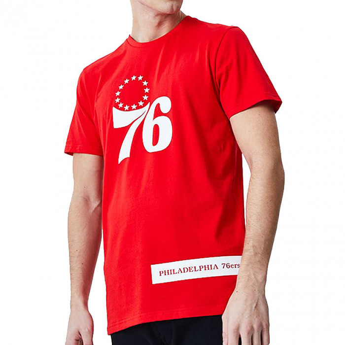 Philadelphia 76ers New Era Block Wordmark T-Shirt