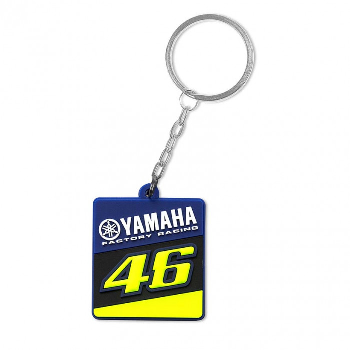 VR46 Schlüsselanhänger Yamaha Racing mit Keyring & Karabin Valentino Rossi 46 