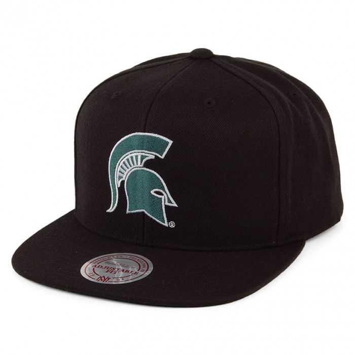 Michigan State Spartans Mitchell & Ness Core Wool Solid kačket