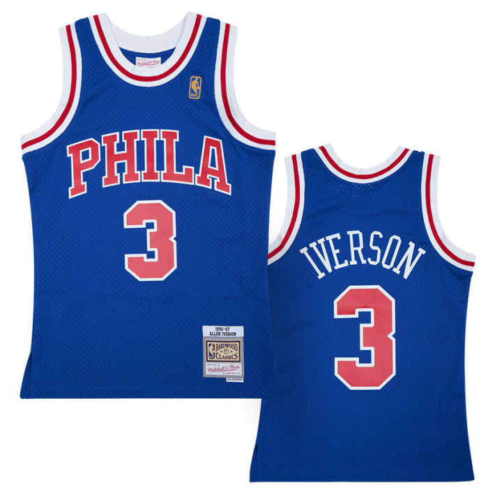 Allen Iverson 3 Philadelphia 76ers 1996-97 Mitchell & Ness