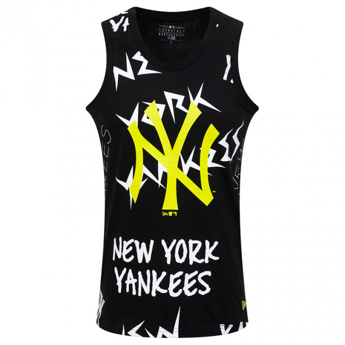 New York Yankees New Era All over Wordmark Tank T-Shirt
