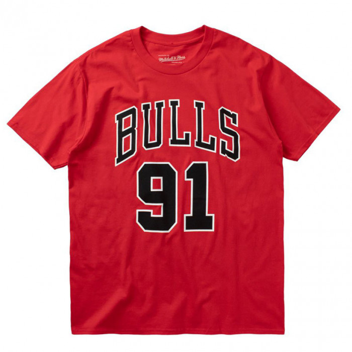 Chicago Bulls Number 91 Mitchell & Ness Last Dance T-Shirt