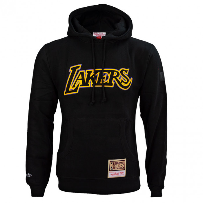 Los Angeles Lakers Mitchell & Ness Logo Pop duks sa kapuljačom