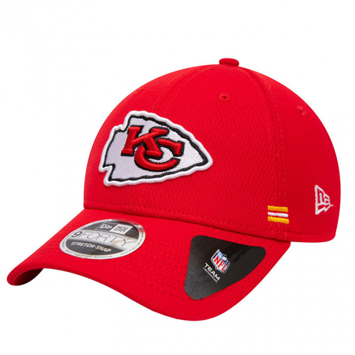 Kansas City Chiefs New Era 9FORTY NFL 2020 Sideline Home Stretch Snap Cappellino