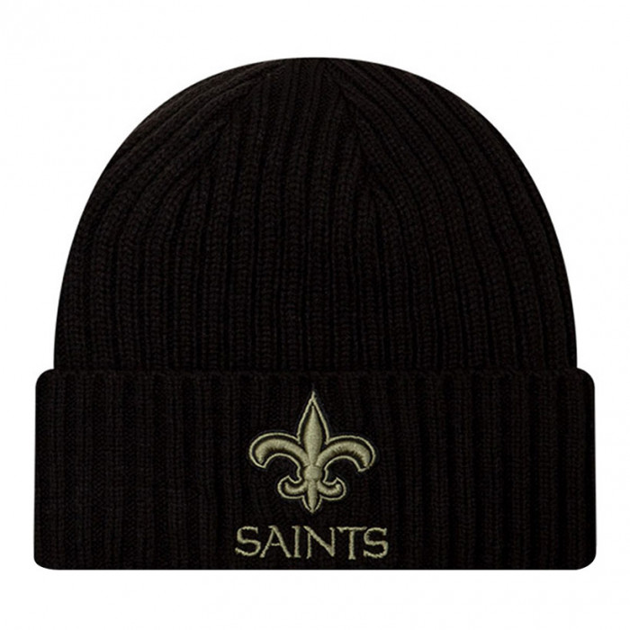 New Orleans Saints New Era NFL 2020 Official Salute to Service Black cappello invernale