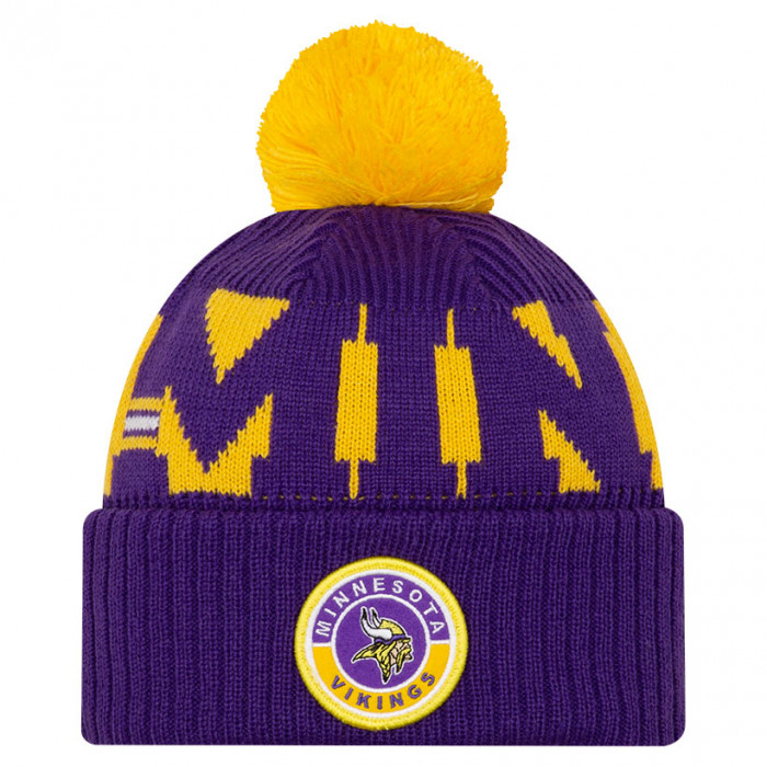 Minnesota Vikings New Era NFL 2020 Official Sideline Cold Weather Sport Knit Wintermütze