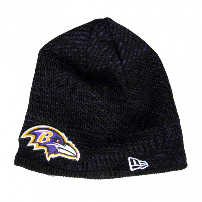 Baltimore Ravens New Era NFL 2020 Sideline Cold Weather Tech Knit cappello invernale