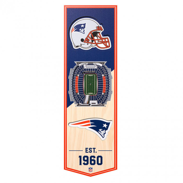 New England Patriots 3D Stadium Banner 