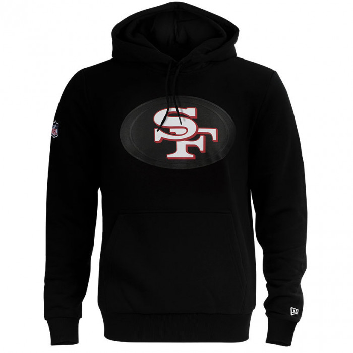 San Francisco 49ers New Era QT Outline Graphic maglione con cappuccio