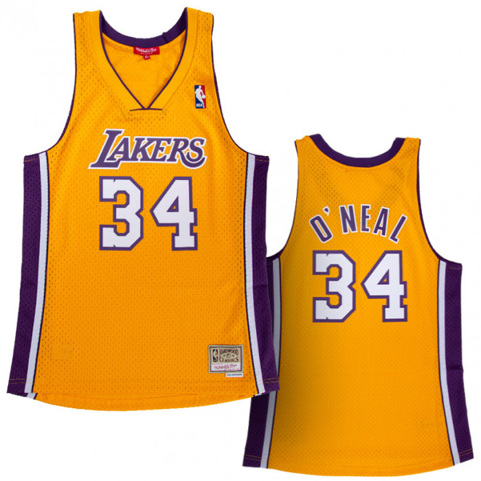 Shaquille O'Neal 34 Los Angeles Lakers 1999-00 Mitchell & Ness Swingman Damen Trikot