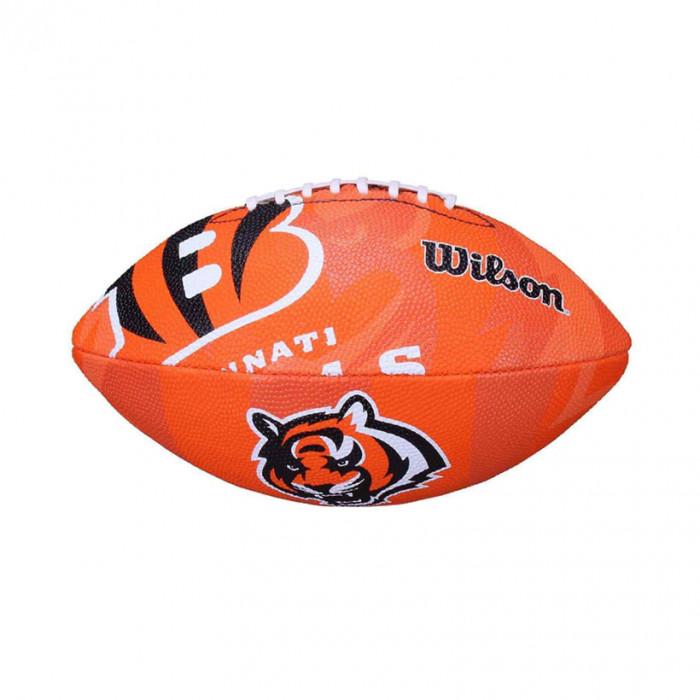 Cincinnati Bengals Wilson Team Logo Junior lopta za američki fudbal