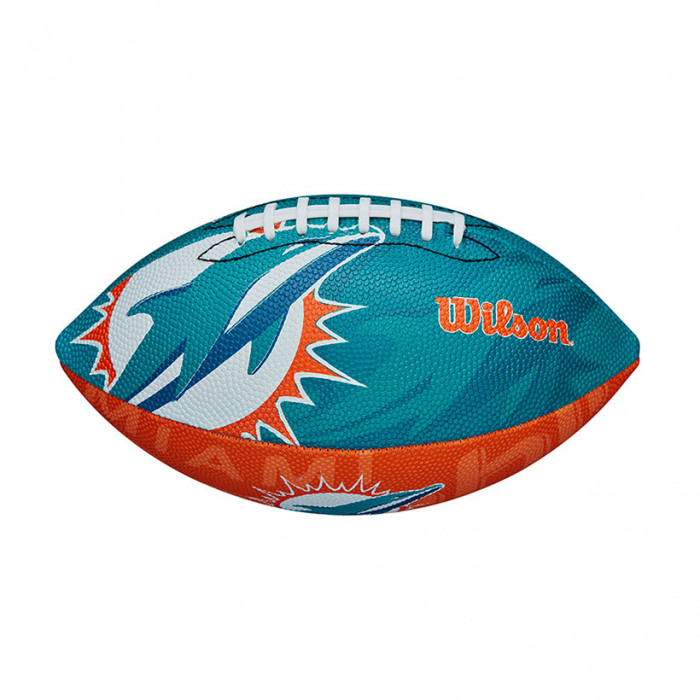 Miami Dolphins Wilson Team Logo Junior lopta za američki fudbal