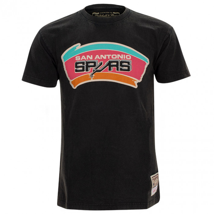 San Antonio Spurs Mitchell & Ness Worn Logo HWC T-Shirt