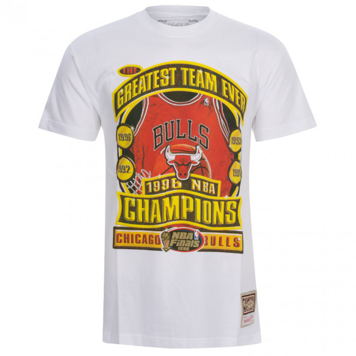 Chicago Bulls Mitchell & Ness Champions Print HWC T-Shirt