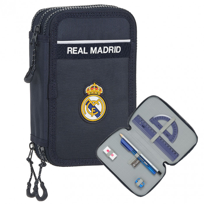 Real Madrid Triple Federtasche gefüllt