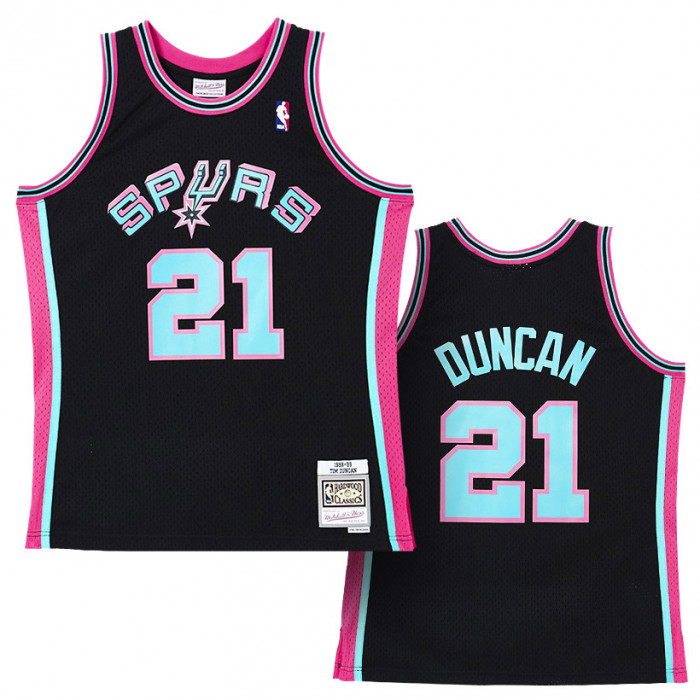 Tim Duncan San Antonio Spurs 1998-99 Mitchell & Ness Reload 2.0 Swingman Maglia