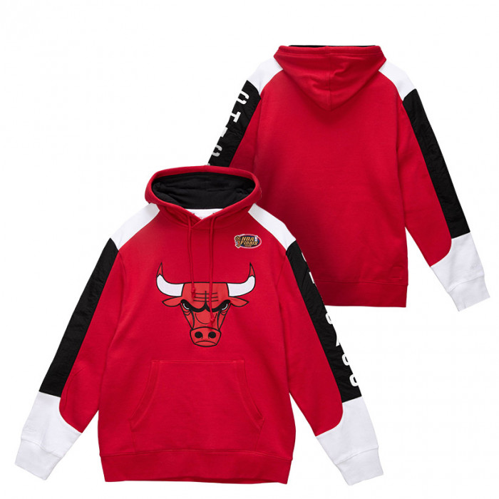 Chicago Bulls Mitchell & Ness Fusion pulover s kapuco