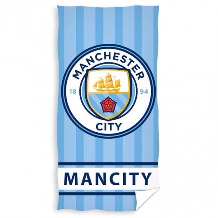 Man City Manchester City Football Club Beach towel & Face cloth set 70 x 140cm 